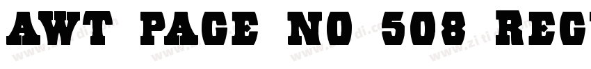 AWT Page No 508 Regu字体转换
